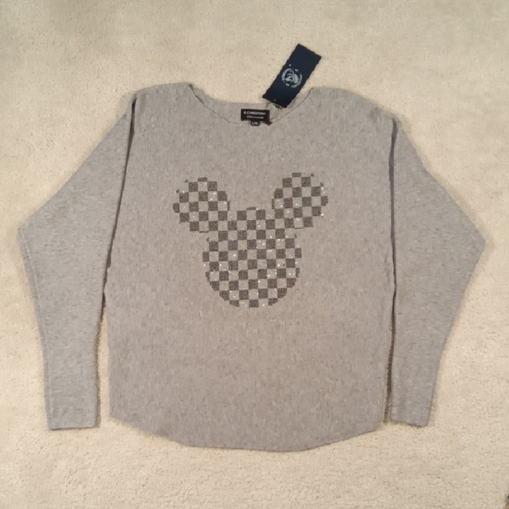100% Cashmere Sweater In Glitter!